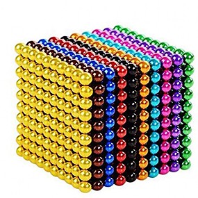 baratos Brinquedos &amp; Games-1000 pcs Brinquedos Magnéticos Brinquedo Magnético Bolas Magnéticas Cubo de quebra-cabeça Natal Ano Novo O stress e ansiedade alívio Criativo Adolescente / Adulto Brinquedos Dom