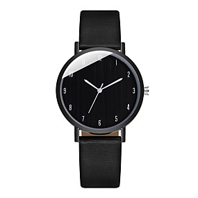 baratos Relógios da Moda-Mulheres Relógios de Quartzo Fashion Preta Branco Couro PU Chinês Quartzo Prata + Gray Branco Preto Relógio Casual Analógico Um ano Ciclo de Vida da Bateria