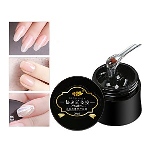 baratos Produtos para Unhas-Unha polonês gel uv 10 ml 1 pcs simples extensor extensor de unhas manicure photoresist cola de cristal transparente design elegante