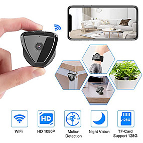 baratos CCTV Cameras-mini câmera wifi hd 1080p mini câmera câmera sem fio transmissão ao vivo câmera ativada nanny cam câmera de segurança sem fio para casa e ao ar livre versão mais recente