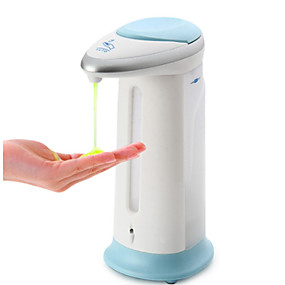 baratos Dispensador Sabão-400 ml dispensador automático de sabão sensor touchless desinfetante para as mãos shampoo dispensador de detergente montado na parede para cozinha banheiro