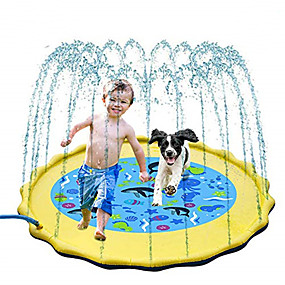 baratos Brinquedos para Exteriores-Splash Pad Sprinkler for Kids Piscinas Infantis Piscina inflável Kiddie Baby Pool Favor de partido Brinquedos de piscina de verão PVC Verão Piscina 69inch Todos Adulto Infantil