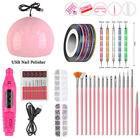 baratos Produtos para Unhas-1 conjunto de kits de unhas design ergonômico de plástico multi função criativa clássico escritório romântico / carreira festival diário polonês de unhas secador de unhas&amp;amp;amp; ferramentas de