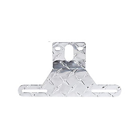 abordables Decoración de la parrilla delantera del coche-lpf018-s czc soporte de luz de placa de matrícula de remolque de aluminio automático