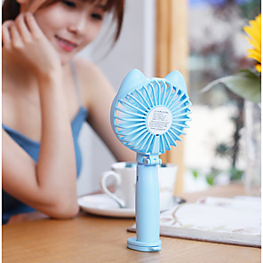 ZQ 180/°rotatable Portable USB Handheld Small Fan,Mini with Dock Desktop Portable Ultra-Quiet Small Fan,Light Blue