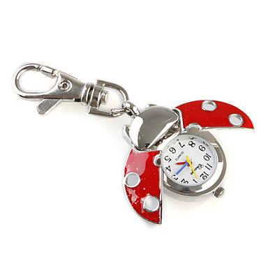 Red Ladybird Style Quartz Analog Keychain Watch Cool Watches Unique ...