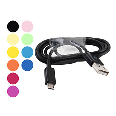 USB Male to Micro USB Male Cable for Samsung Galaxy S4/S3/S2 and HTC/Nokia/Sony/LG (Assorted ...