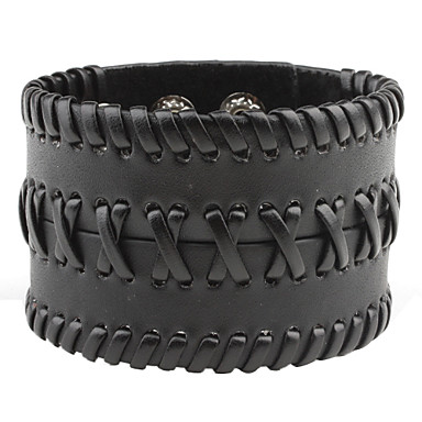 Z&X® Men's Wide Twist Woven Leather Bracelet 422187 2018 – $5.39