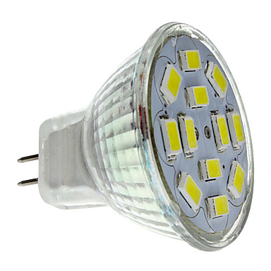 baratos Bulk lâmpadas LED-2 W Lâmpadas de Foco de LED 250-300 lm GU4(MR11) MR11 12 Contas LED SMD 5730 Branco Natural 12 V