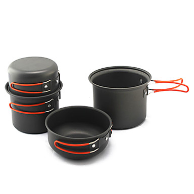 camping cookware set for 4