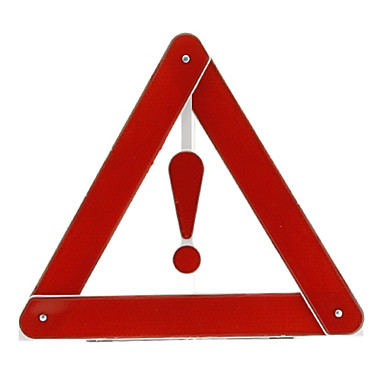 Universal Reflective Warning Sticker Car Motorcycle Triangle Warning Label Gut