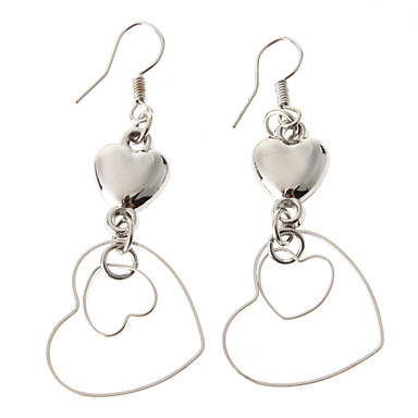 Heart Silver-Plated Earrings 833257 2018 – $1.79