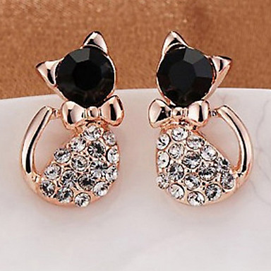 Cat-shaped earrings 819406 2018 – $2.54