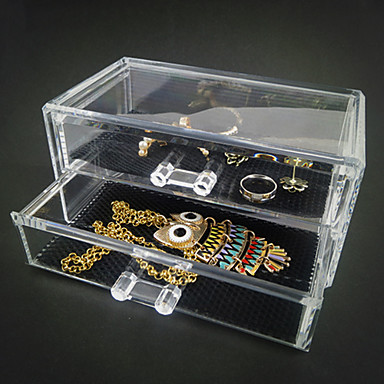 acrylic jewelry displays boxes clear