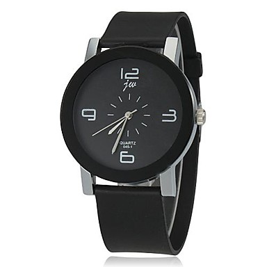 Women's Fashion Watch Quartz Casual Watch Silicone Band Charm Black ...