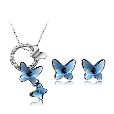 T400® Fashion (Butterfly Shape) Alloy Necklace And Stud Earrings ...