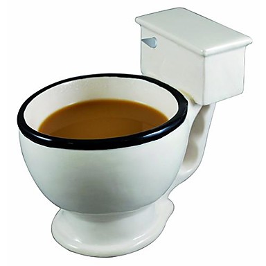 baratos Utensílios de Café &amp; Chá-brinquedos grandes boca grande caneca de café engraçada higiênico (polegadas 6.8x4.8x6 cerâmica)