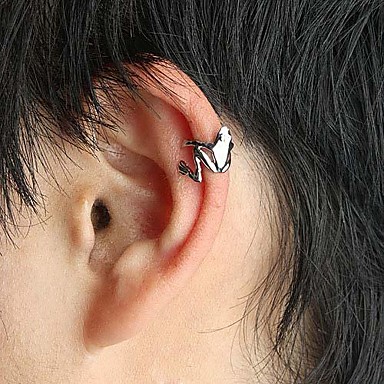 Punk Fashion Metallic Frog-shaped Ear Clips [1 Contains Five Pieces ...