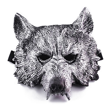 Halloween Mask Masquerade Mask Wolf Head Horror Plastic 1pcs Pieces ...