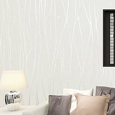 New Rainbow Contemporary Wallpaper Art Deco 3d Flocking Wallpaper