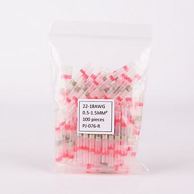 baratos Utensílios de Reparação-iztoss 100 pcs 22-18awg selo de solda à prova d 'água de calor encolher terminais conectores de extremidade com cremes de luva de solda