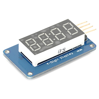 baratos Displays-4 bits digital tubo levou módulo de exibição com tm1637 visor do relógio para pi framboesa arduino