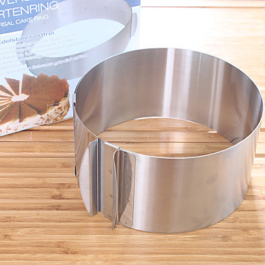 Retractable Stainless Steel 1 Pc Circle Mousse Ring Baking Tool Cake Mould Mold