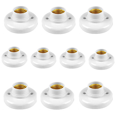 baratos Acessórios de LED-10 pcs e27 parafuso lampholders levou base do soquete do suporte da lâmpada de luz para lâmpadas led