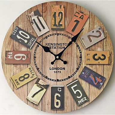 Modern/Hedendaags / Informele Familie Wandklok,Rond Metaal 35*35*5 ... Modern/Hedendaags / Informele Familie Wandklok,Rond Metaal 35*35*5 ...