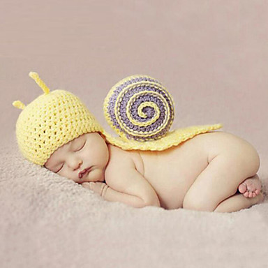 baratos Acessórios para Crianças-Recém-Nascido Para Meninos / Para Meninas Algodão / Tricôt Romano Capéus e Bonés Amarelo Tamanho Único / Bandanas