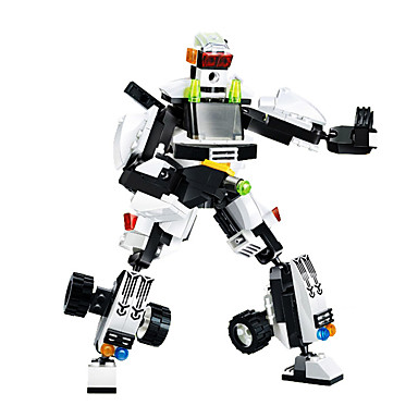 Bausteine 203 pcs Auto Roboter Neuartige Jungen Spielzeuge Schwedische Kinderpantoffeln im Roboter Design für Jungen