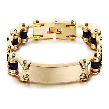 Kalen New 18k Dubai Gold Plated Men S Bracelet 316l Stainless Steel Kalen New 18k Dubai Gold Plated Men S Bracelet 316l Stainless Steel Link Chain Leather Fashion Male Accessories Christmas Gifts 5308008 2019