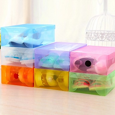 Recycle Shoes Crystal Storage Box High Quality Color Dust