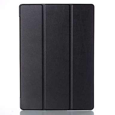 baratos Lenovo Tablets Case-Capinha Para Lenovo Lenovo Tab 2 A10-70 Flip Capa Proteção Completa / Tablet Cases Sólido Rígida PU Leather