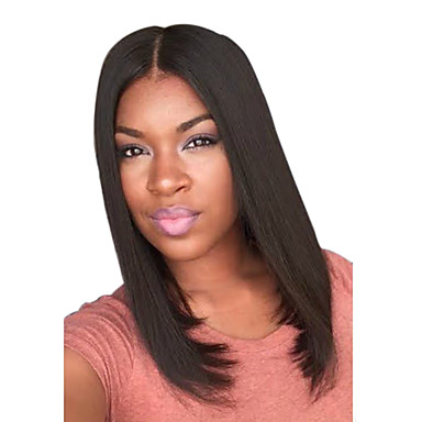Synthetic Wig Straight Straight Bob With Bangs Wig Medium Length