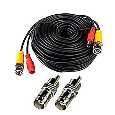 baratos Sistemas de Circuito Fechado de Televisão-Cabos BNC Video and Power 12V DC Integrated Cable Home Safety para Segurança sistemas 1500cm 0.27kg