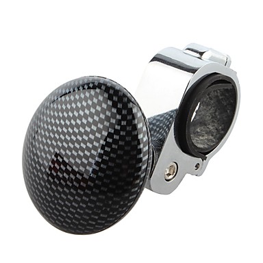 Χαμηλού Κόστους Τιμόνια &amp; Αξεσουάρ-ziqiao βολικό και ελαφρύ κράμα αλουμινίου τιμόνι αυτοκινήτου αναμνηστικό αυτοκίνητο τιμόνι βοήθειας-περιστρεφόμενο κουμπί για universal