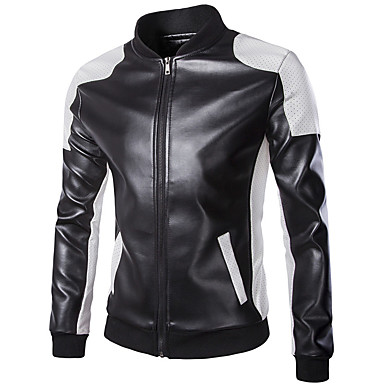 baratos Jaquetas de Motociclista-18LBY6FH Roupa da motocicleta Jaqueta para PU Leather Todas as Estações A Prova de Ventos