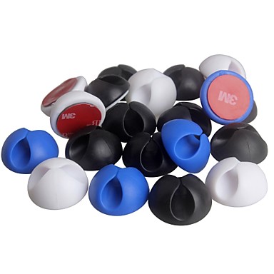 baratos Suportes Automotivos para Celular-Ziqiao 10pcs multifuncional adesivo carro carregador linha fecho grampo fone de ouvido / usb cabo carro clipe acessórios interiores (2.8 *