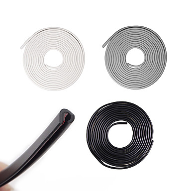 رخيصةأون ملصقات السيارة-زيكياو العالمي 5 متر المطاط السيارات المضادة للتصادم الصفر الوفير قطاع واقية قطاع السيارات سيكر