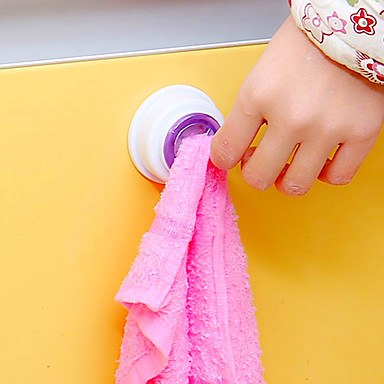 baratos Organizadores para Banheiros &amp; Lavanderias-Plástico Fofinho Viagem Gadget de Cozinha Criativa Auto-Adesivo Casa Organização, 1conjunto Ganchos com Ventosa Ganchos Inovadores