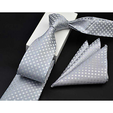 baratos Gravatas-Homens Formal Gravata - Estampado Geométrica