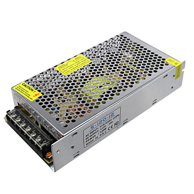 baratos Acessórios de LED-hkv® dc12v 10a 120 w adaptador de energia ac100-265v para dc 12v carregador de energia equipamentos de iluminação transformadores adaptador de alimentação para luz de tira conduzida