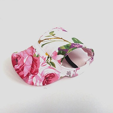 baratos Presentes para Amigos dos Animais-Gato Cachorro Acessórios de Cabelo Bandanas &amp; Chapéus Roupas para Cães Rosa claro Ocasiões Especiais Tela de pintura Floral / Botânico Festa Vaqueiro Casual S M