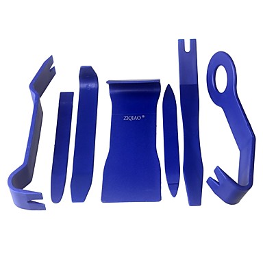 baratos Utensílios de Reparação-Ziqiao 7 pçs / set carro ferramenta porta aberta clipe do painel guarnição kits de ferramentas de remoção traço do carro de rádio instalador de áudio ferramenta de alavanca
