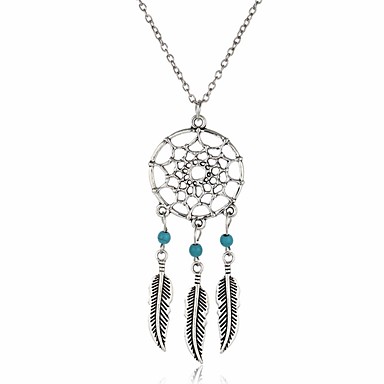 Fashion Retro Wing Sun Feather Round Choker Pendant Necklace Chain Women Jewelry