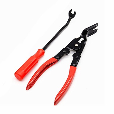 baratos Utensílios de Reparação-painel de porta interior do carro ziqiao 2pcs / set&amp;amp; cortador de remoção do grampo de remoção do removedor de estofamento ferramenta