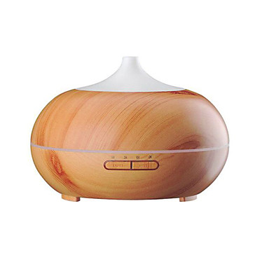 baratos Humidificadores-aromaterapia, óleo essencial, difusor, madeira, grão, ultra-som, fresco, névoa, silencioso, humidificador, cor, luzes, luzes,