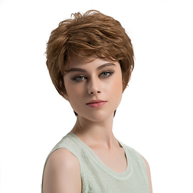 short light brown wig