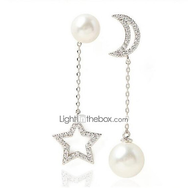 mismatched pearl earrings